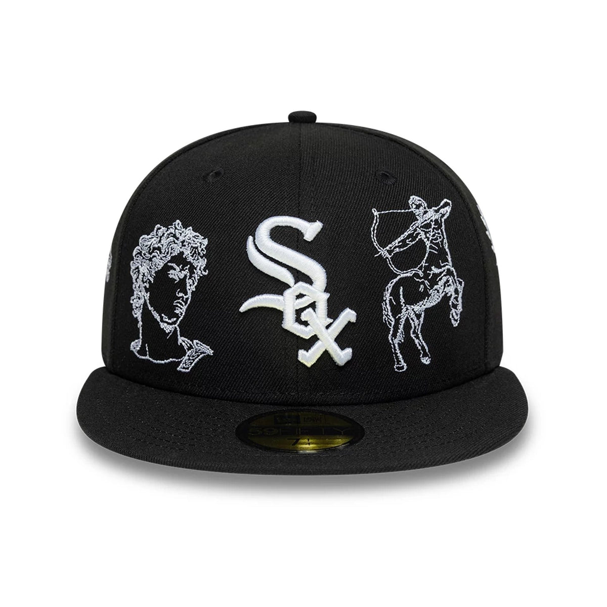 Chicago White Sox MLB Mythical Black 59FIFTY Fitted Cap-kentox
