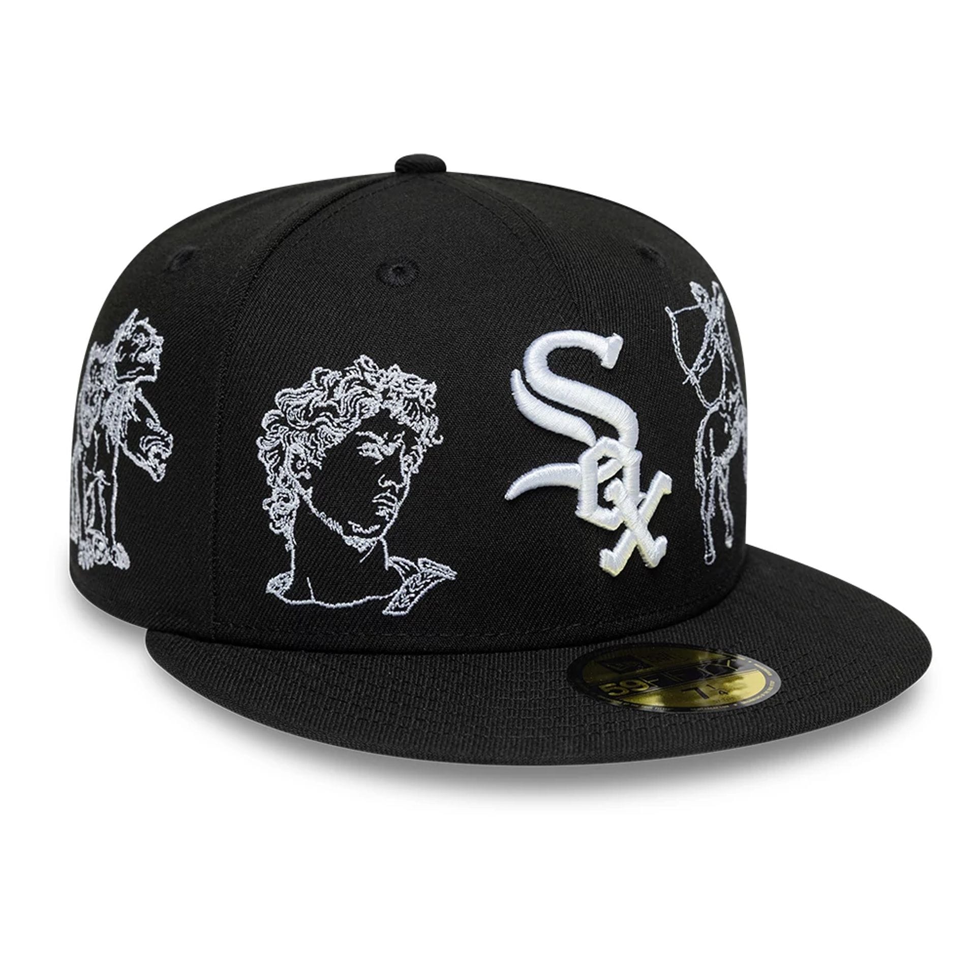 Chicago White Sox MLB Mythical Black 59FIFTY Fitted Cap-kentox