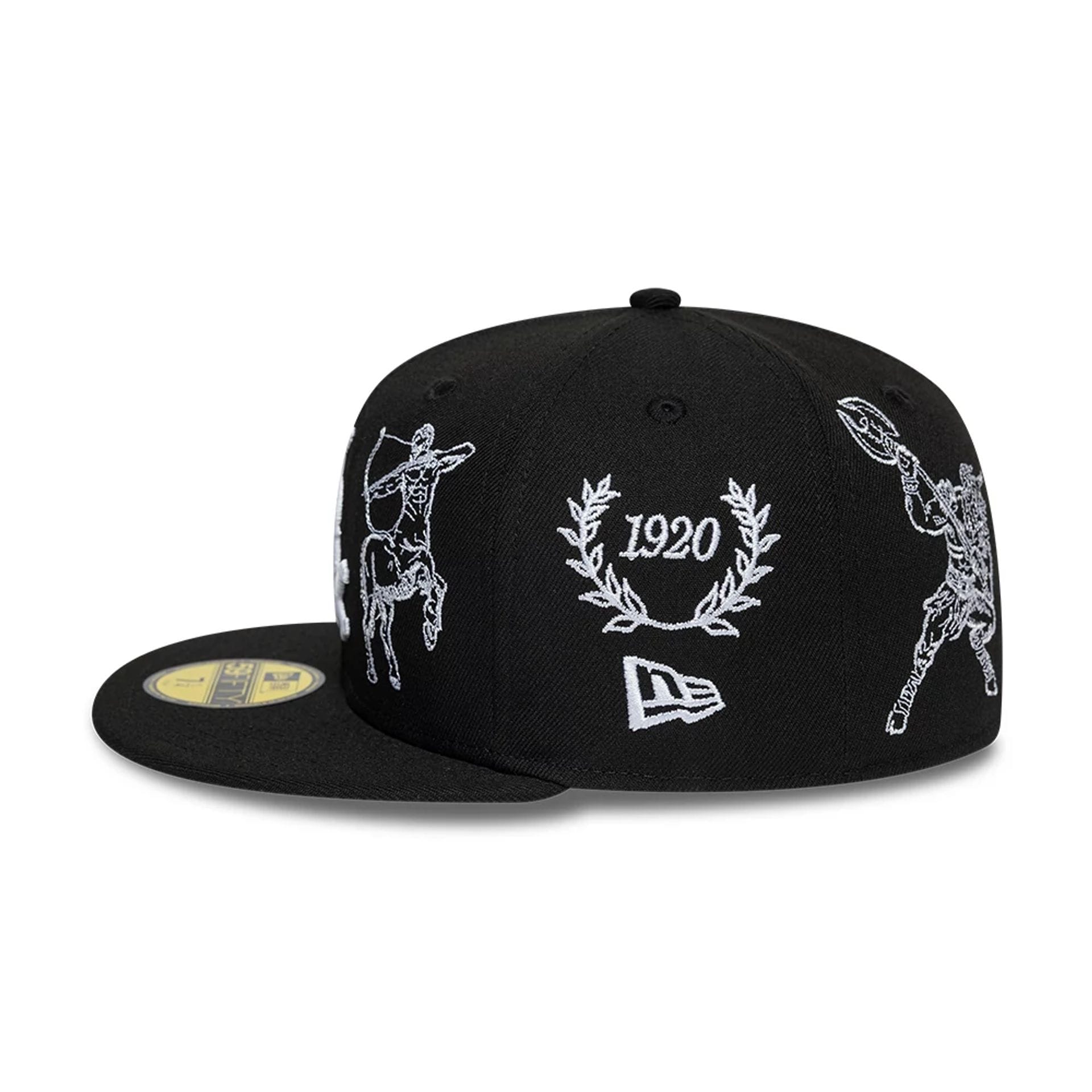Chicago White Sox MLB Mythical Black 59FIFTY Fitted Cap-kentox
