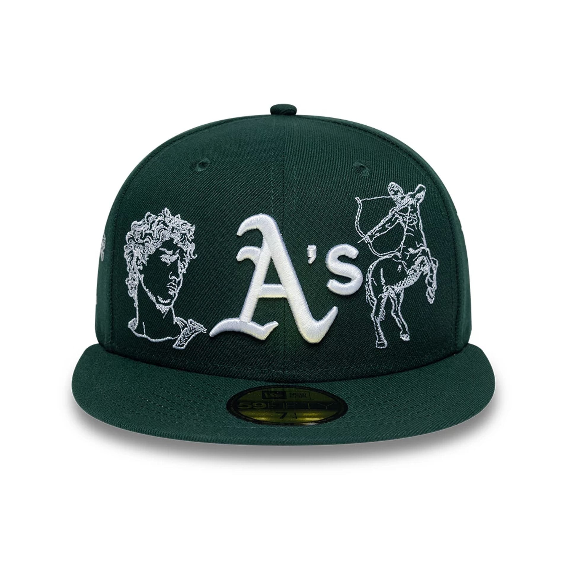 Athletics MLB Mythical Dark Green 59FIFTY Fitted Cap-kentox