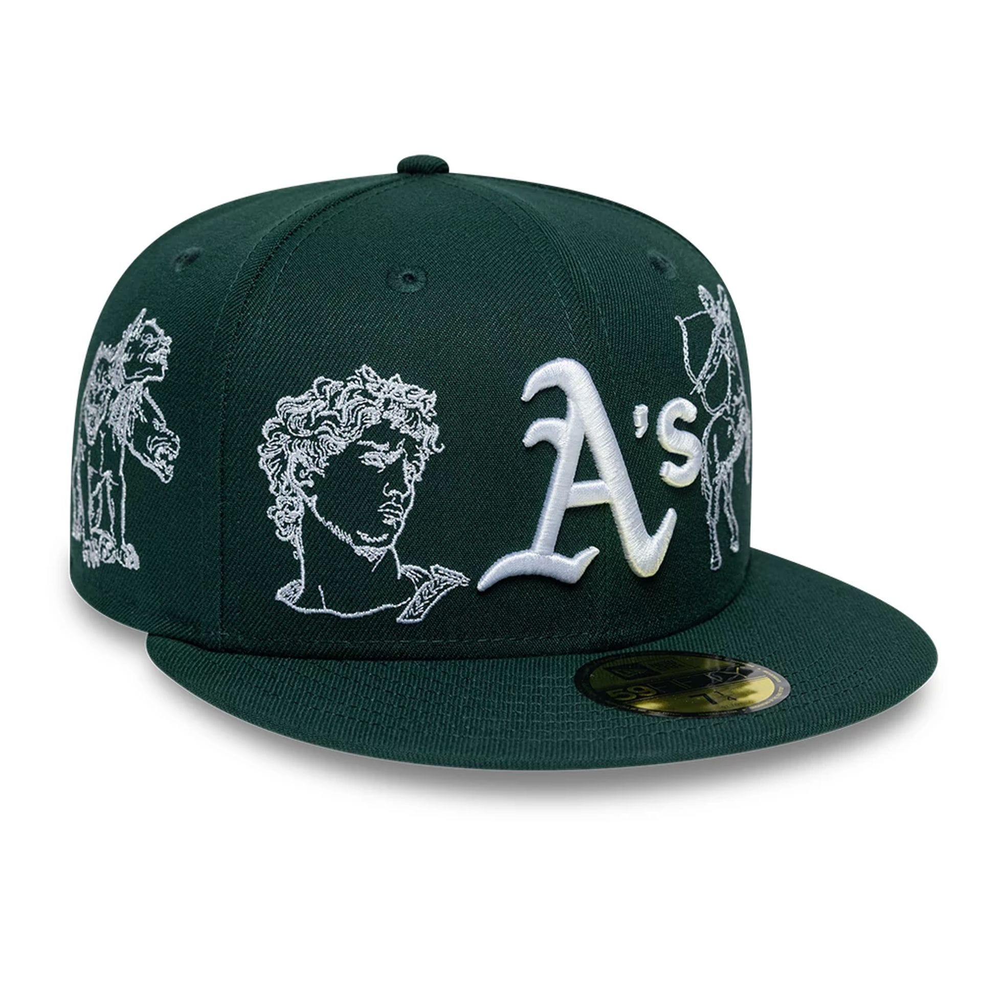 Athletics MLB Mythical Dark Green 59FIFTY Fitted Cap-kentox