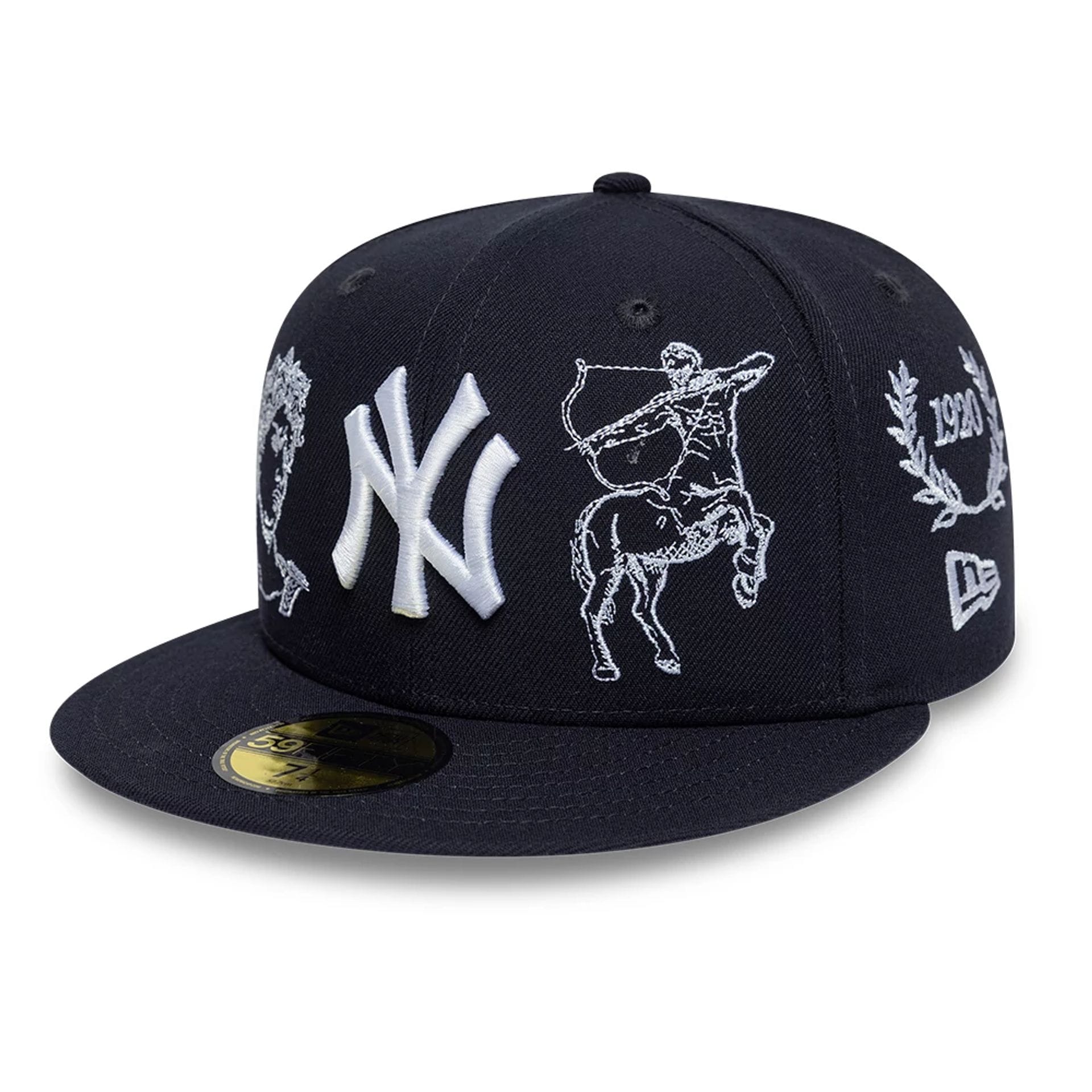 New York Yankees MLB Mythical Navy 59FIFTY Fitted Cap-kentox