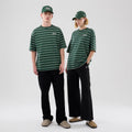 New Era Stripe Dark Green Oversized T-Shirt-kentox