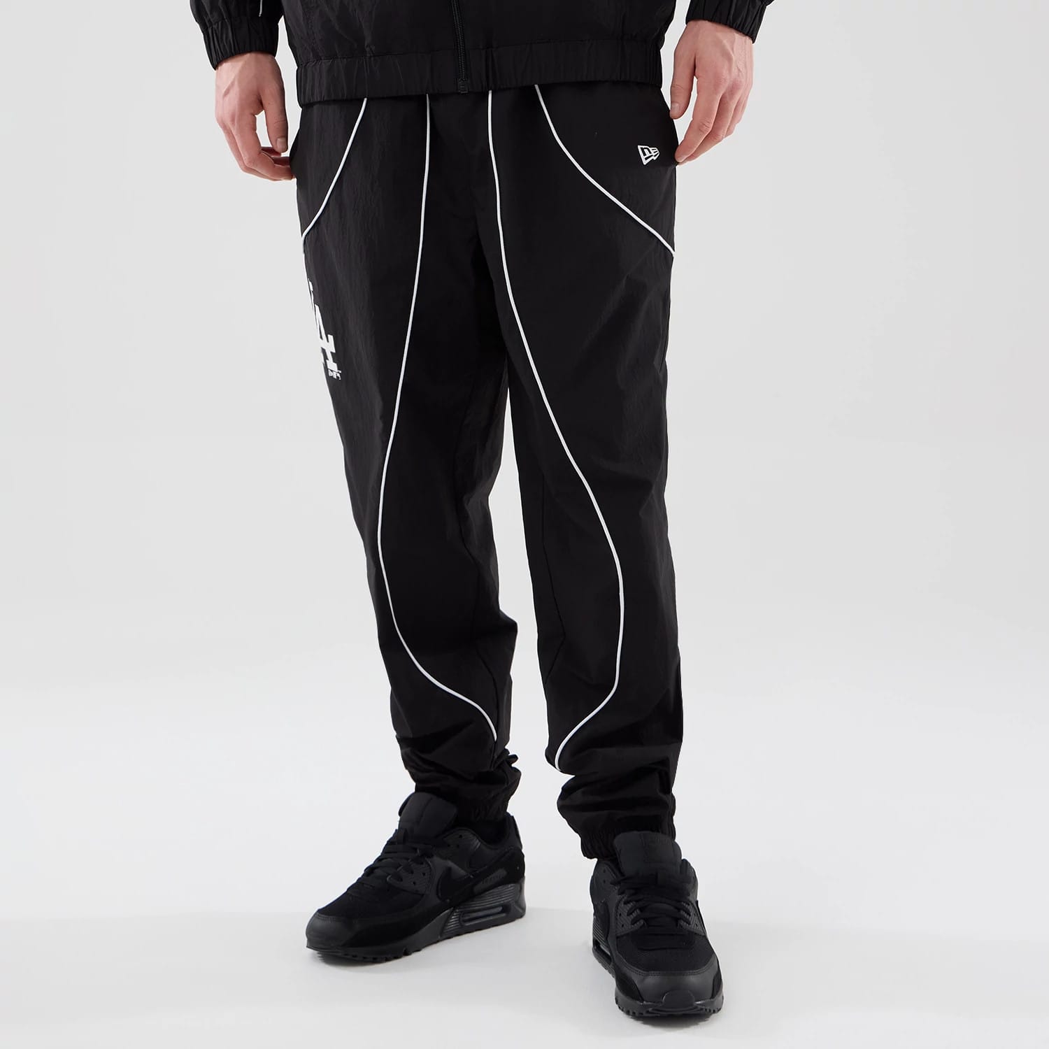 LA Dodgers MLB Piping Track Black Track Pants-kentox