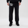 New York Yankees MLB Logo Graphic Black Straight Leg Joggers-kentox