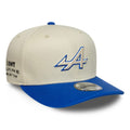 Alpine Racing Contrast Visor Cream 9SEVENTY Stretch Snap Adjustable Cap-kentox