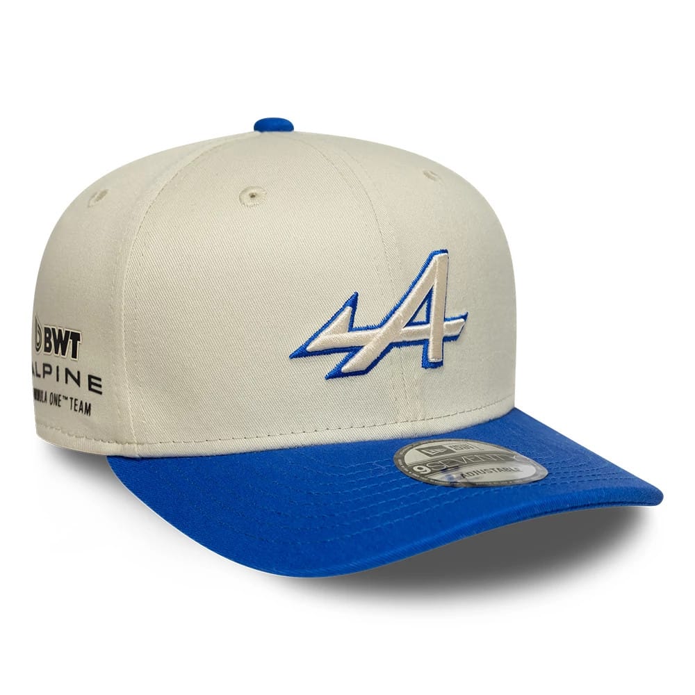 Alpine Racing Contrast Visor Cream 9SEVENTY Stretch Snap Adjustable Cap-kentox