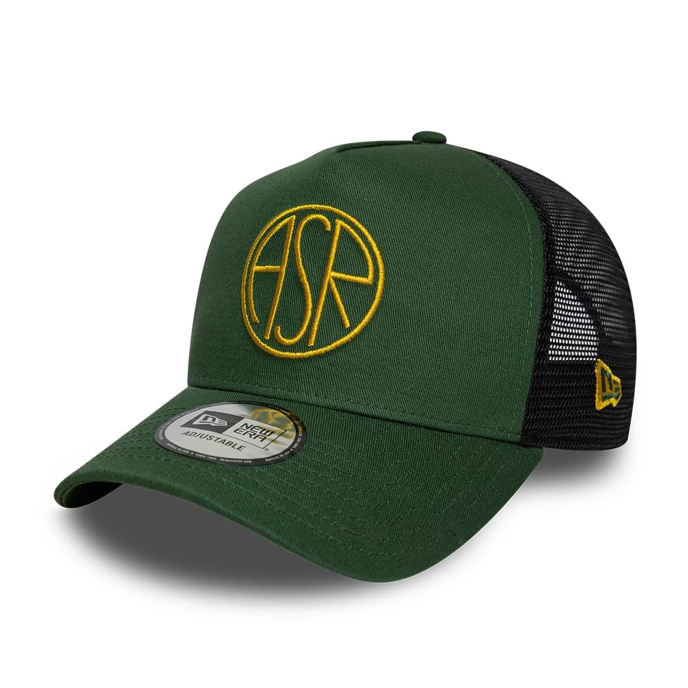 AS Roma Dark Green 9FORTY E-Frame Trucker Adjustable Cap-kentox