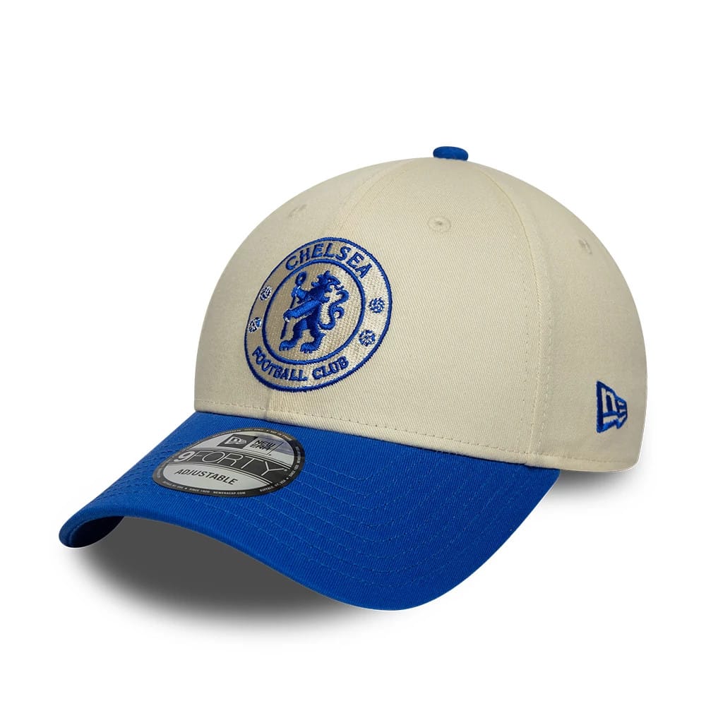 Chelsea FC Contrast Cream & Blue 9FORTY Adjustable Cap-kentox