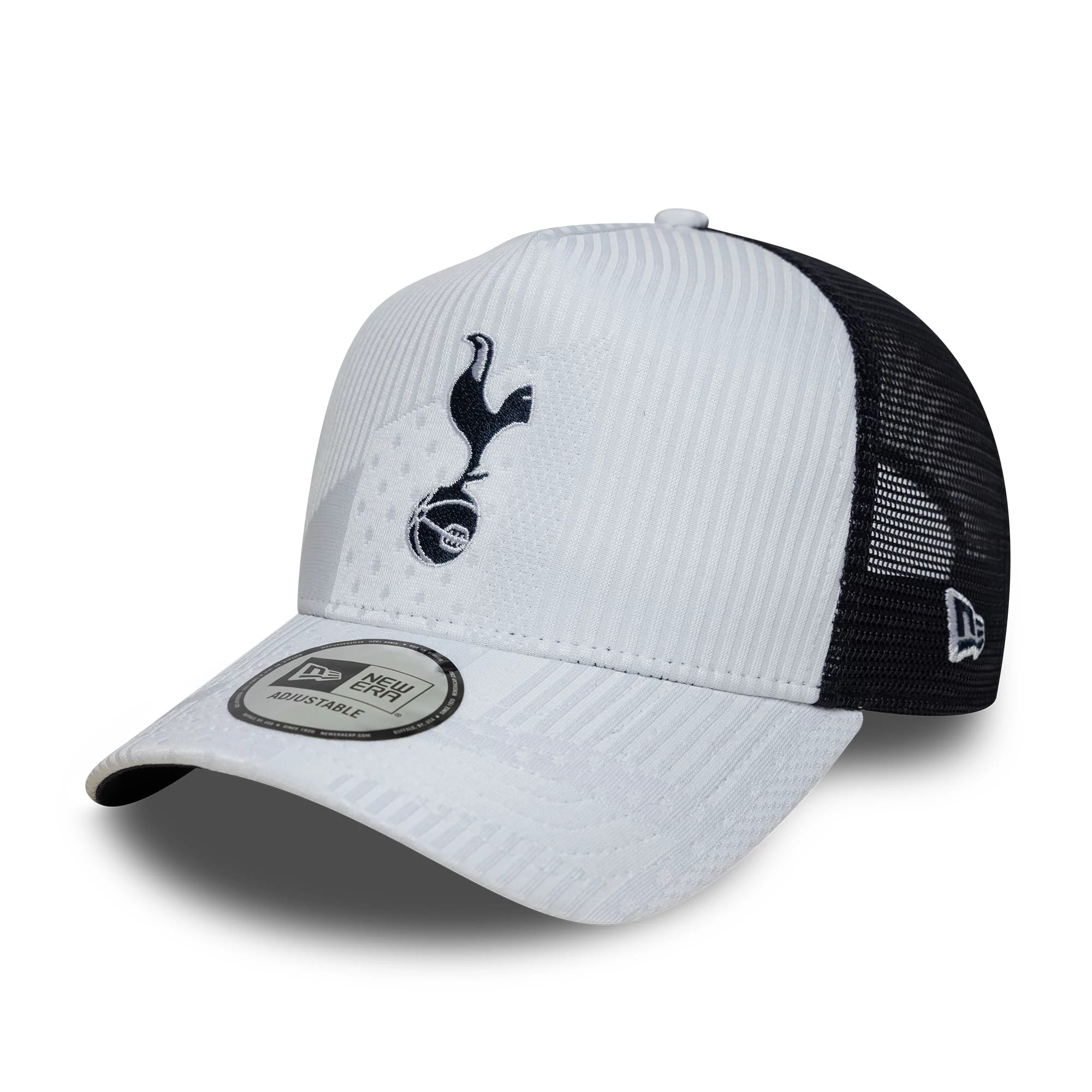 Tottenham Hotspur FC Pattern Knit White 9FORTY E-Frame Trucker Adjustable Cap-kentox