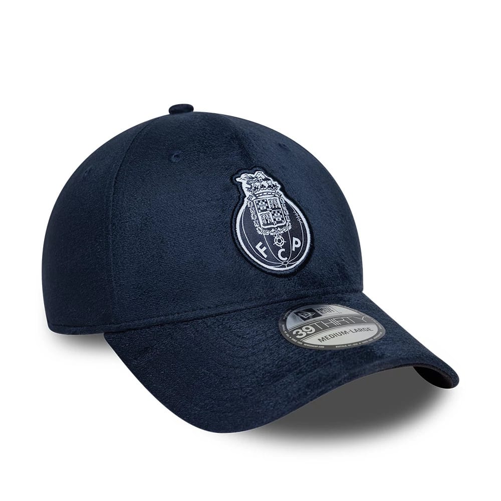 FC Porto Faux Suede Navy 39THIRTY Stretch Fit Cap-kentox