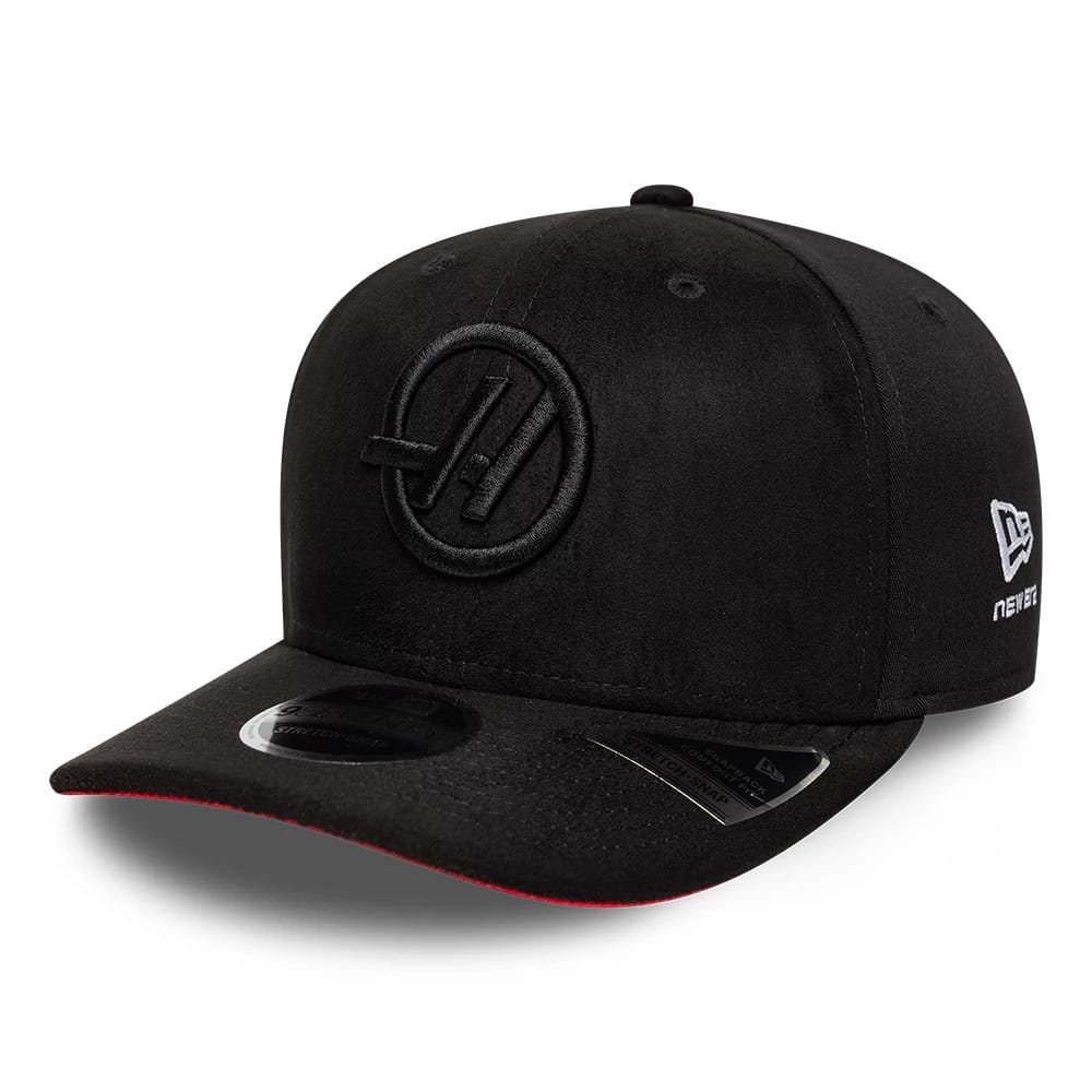 TGR Haas F1 Team Suede Black 9SEVENTY Stretch Snap Adjustable Cap-kentox