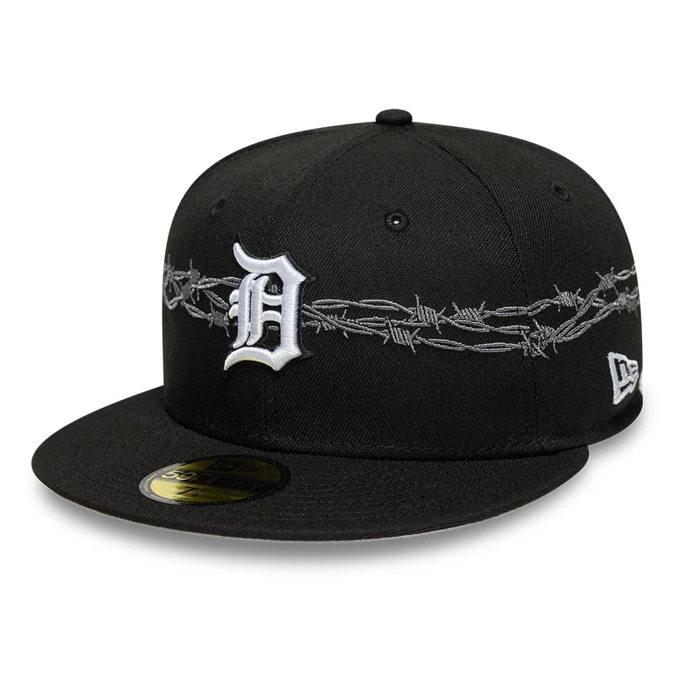 Detroit Tigers MLB Icon Black 59FIFTY Fitted Cap-kentox