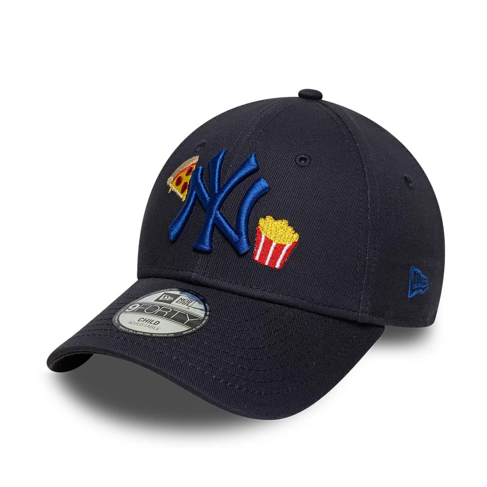 New York Yankees Child MLB Food Icon Navy 9FORTY Adjustable Cap-kentox