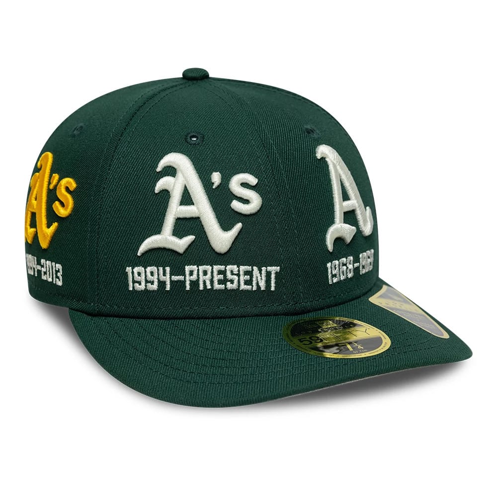 Athletics MLB Historic Dark Green Low Profile 59FIFTY Fitted Cap-kentox