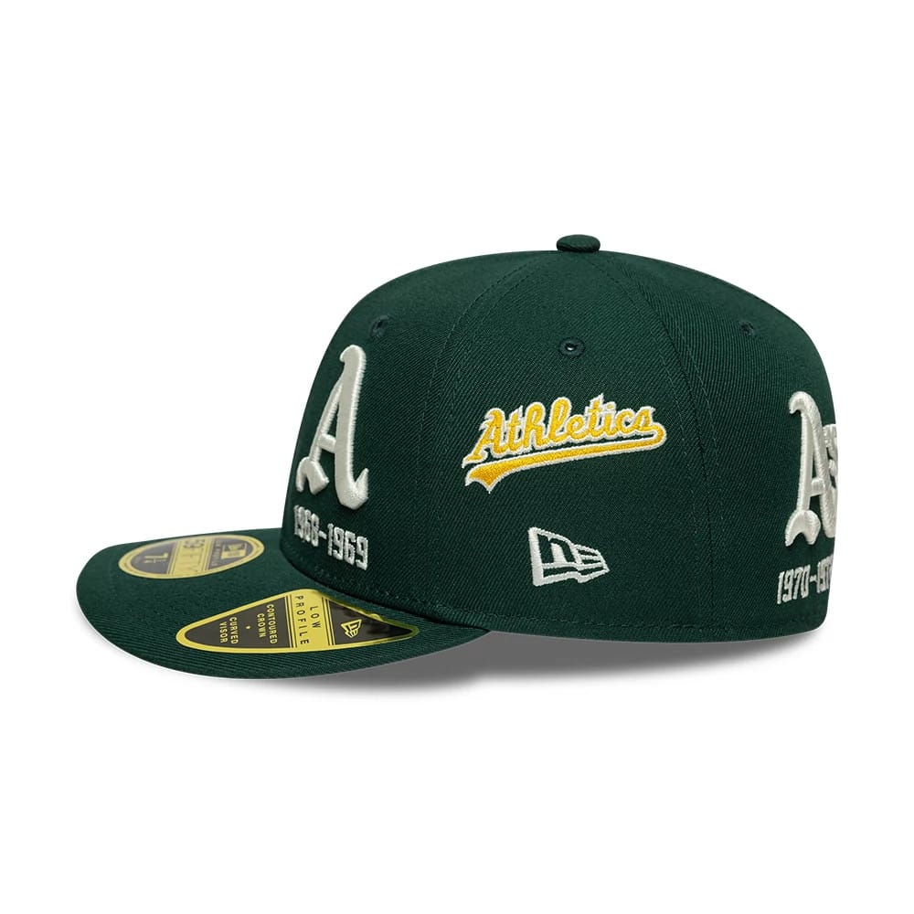 Athletics MLB Historic Dark Green Low Profile 59FIFTY Fitted Cap-kentox