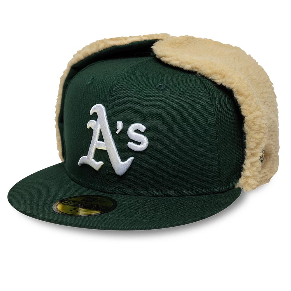 Athletics MLB World Series Dark Green Dogear 59FIFTY Fitted Cap-kentox
