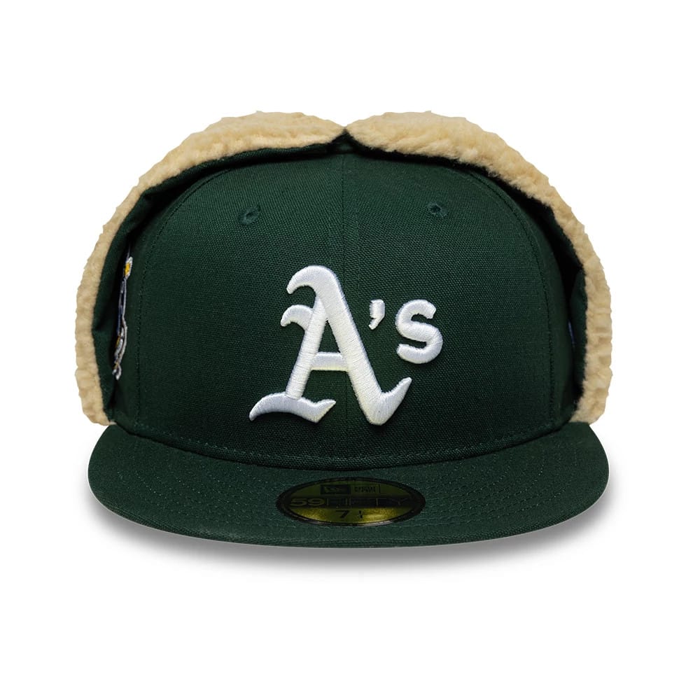 Athletics MLB World Series Dark Green Dogear 59FIFTY Fitted Cap-kentox