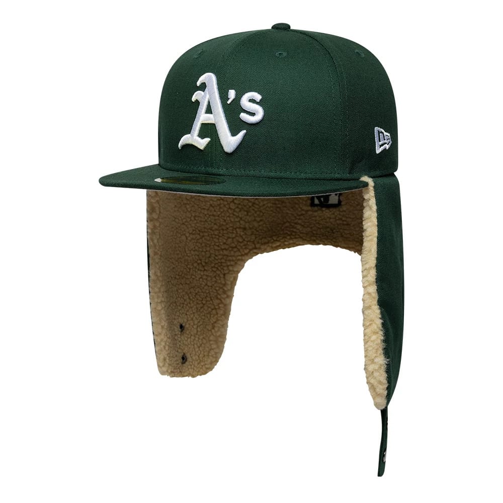 Athletics MLB World Series Dark Green Dogear 59FIFTY Fitted Cap-kentox