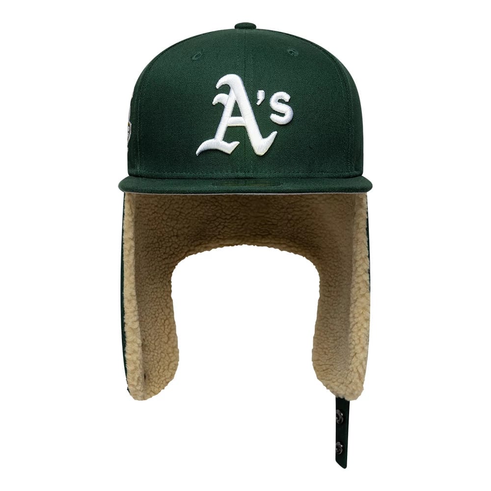 Athletics MLB World Series Dark Green Dogear 59FIFTY Fitted Cap-kentox