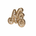 New Era Faux Pearl Gold Pin Badge-kentox
