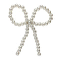 New Era Faux Pearl Bow White Pin Badge-kentox