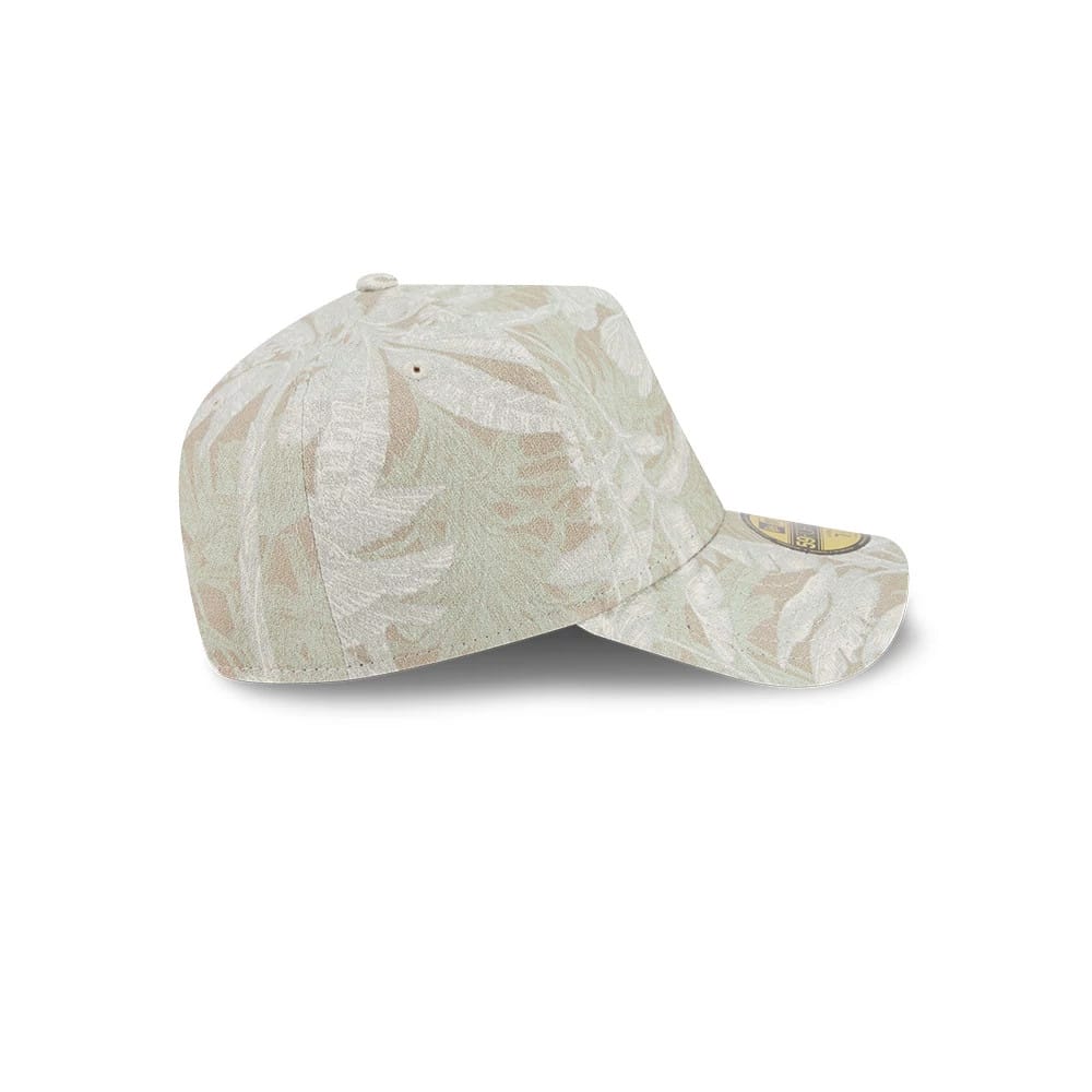 New Era Leafy Palm Light Beige 59FORTY A-Frame Fitted Cap-kentox