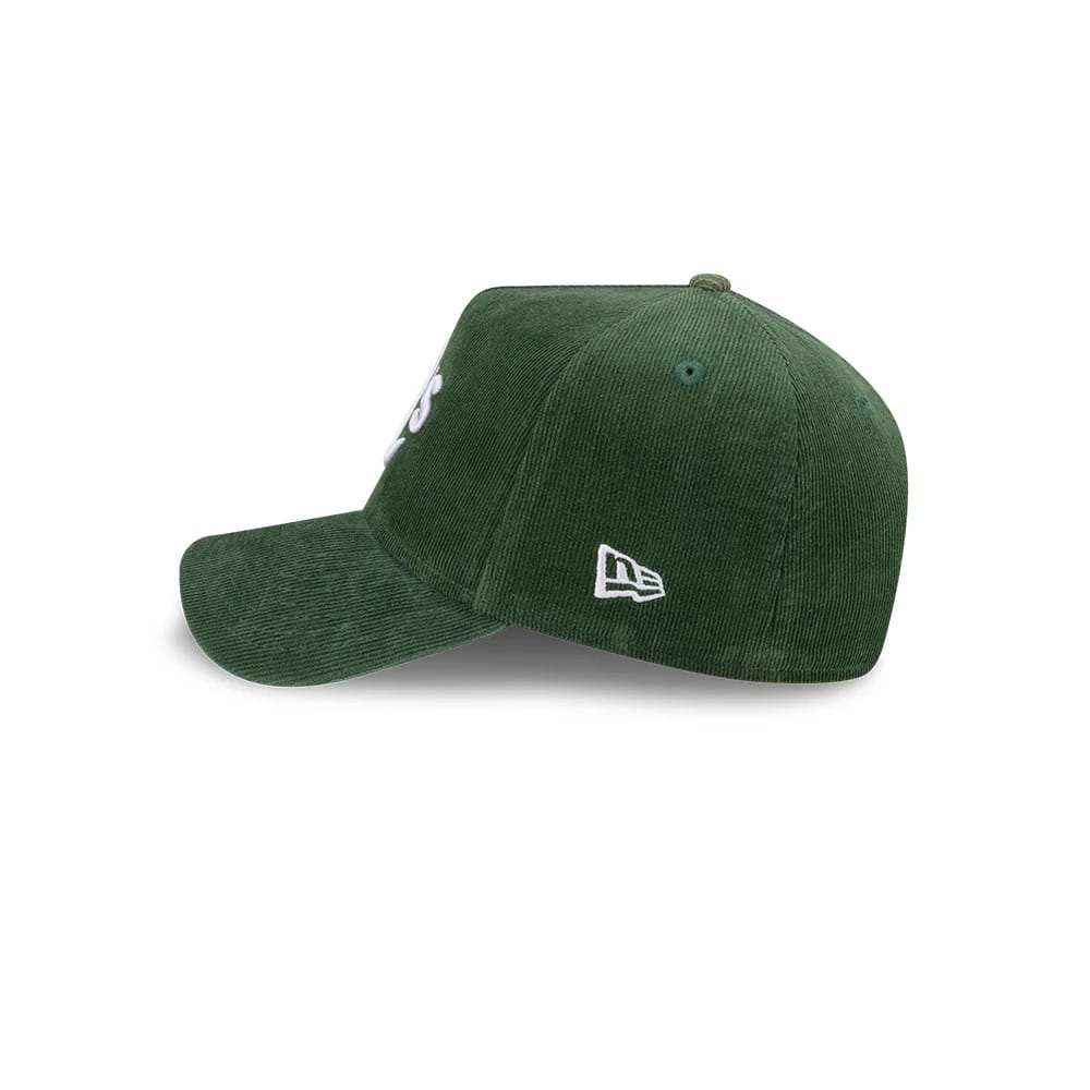 Athletics MLB Snow Wash Cord Dark Green 59FORTY A-Frame Fitted Cap-kentox