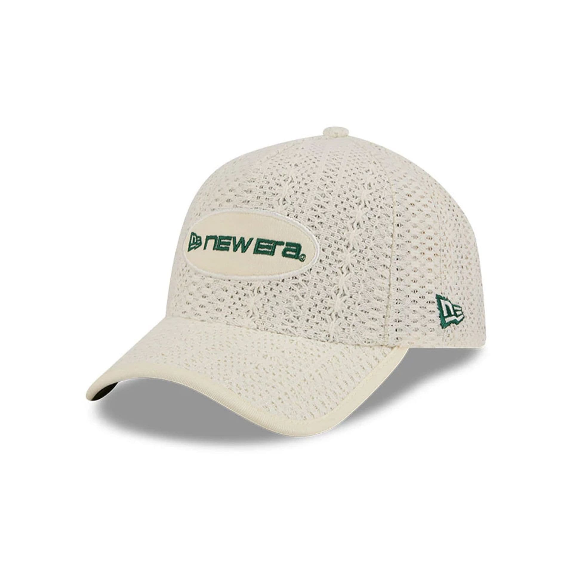 New Era Oval Patch Cream 59FORTY A-Frame Fitted Cap-kentox