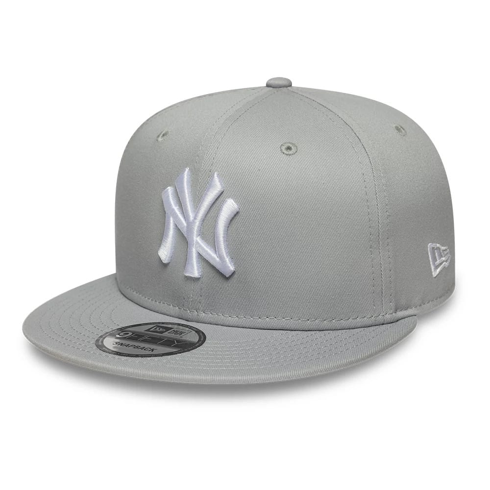 New York Yankees MLB League Essential Grey 9FIFTY Snapback Adjustable Cap-kentox