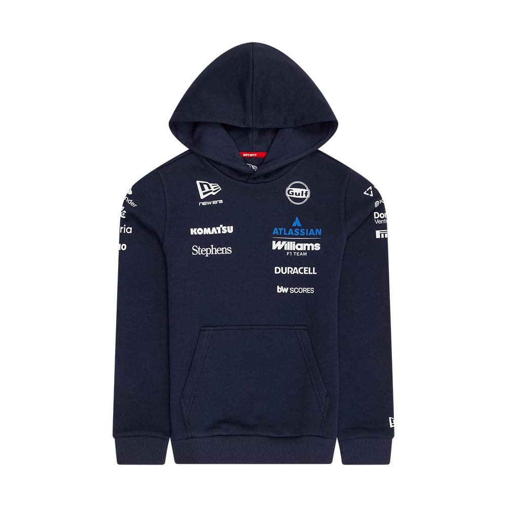 Williams Youth Replica Navy Pullover Hoodie-kentox