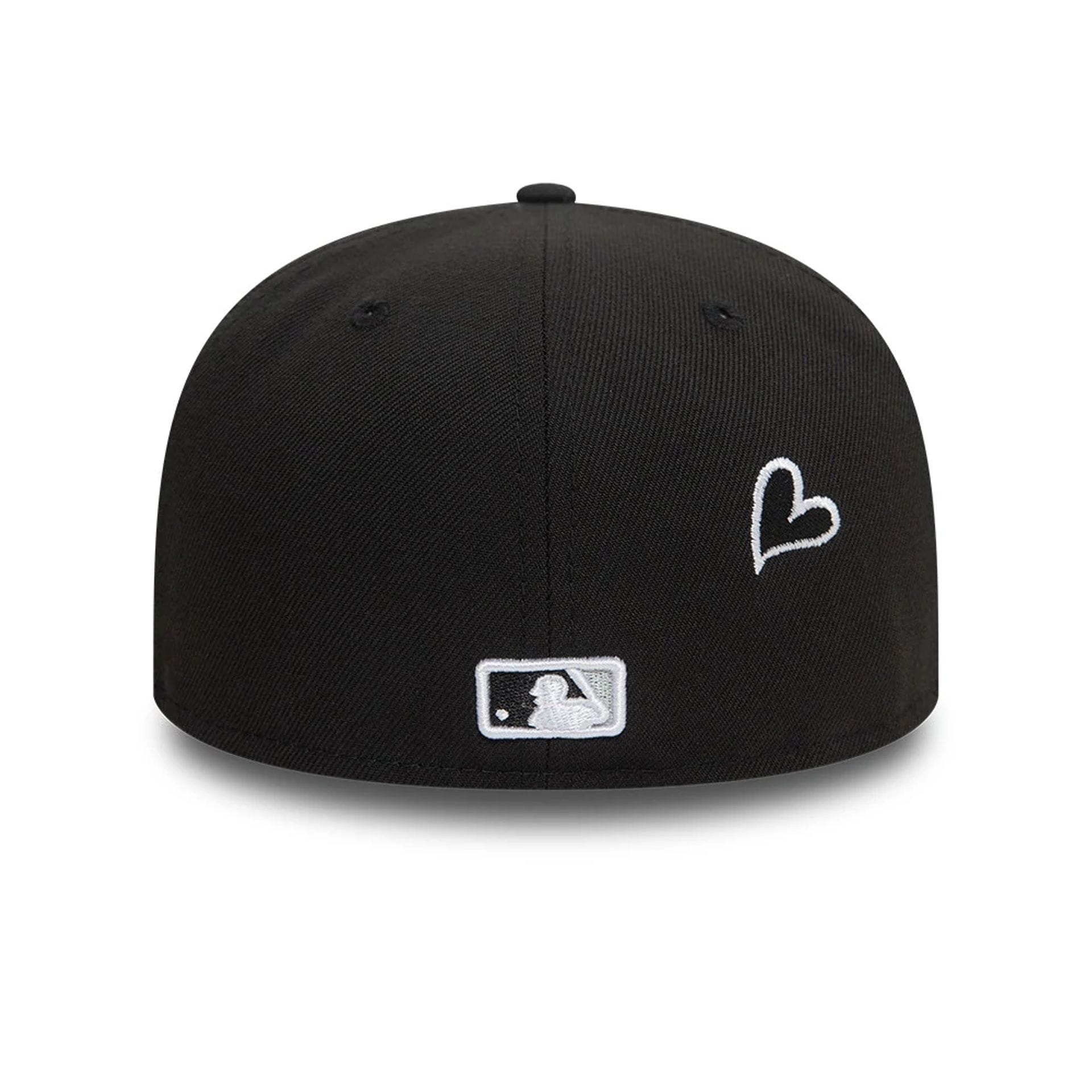 Chicago White Sox MLB Heart Icon Black 59FIFTY Fitted Cap-kentox