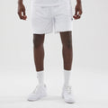 New Era Mesh White Oversized Shorts-kentox