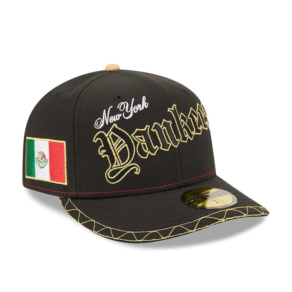 New York Yankees MLB Cinco De Mayo Black 59FIFTY Fitted Cap-kentox