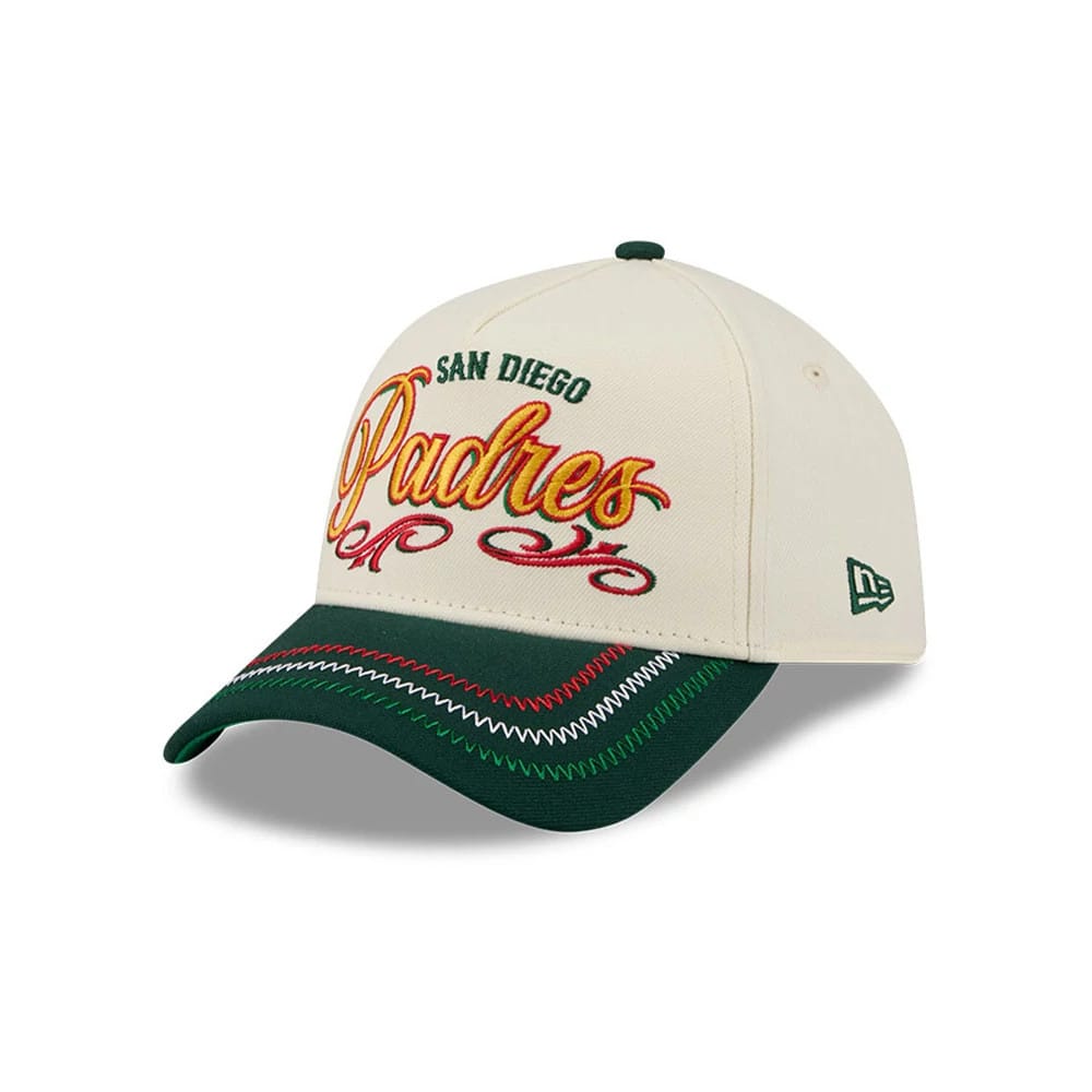 San Diego Padres MLB Cinco De Mayo Cream 9FORTY A-Frame Adjustable Cap-kentox