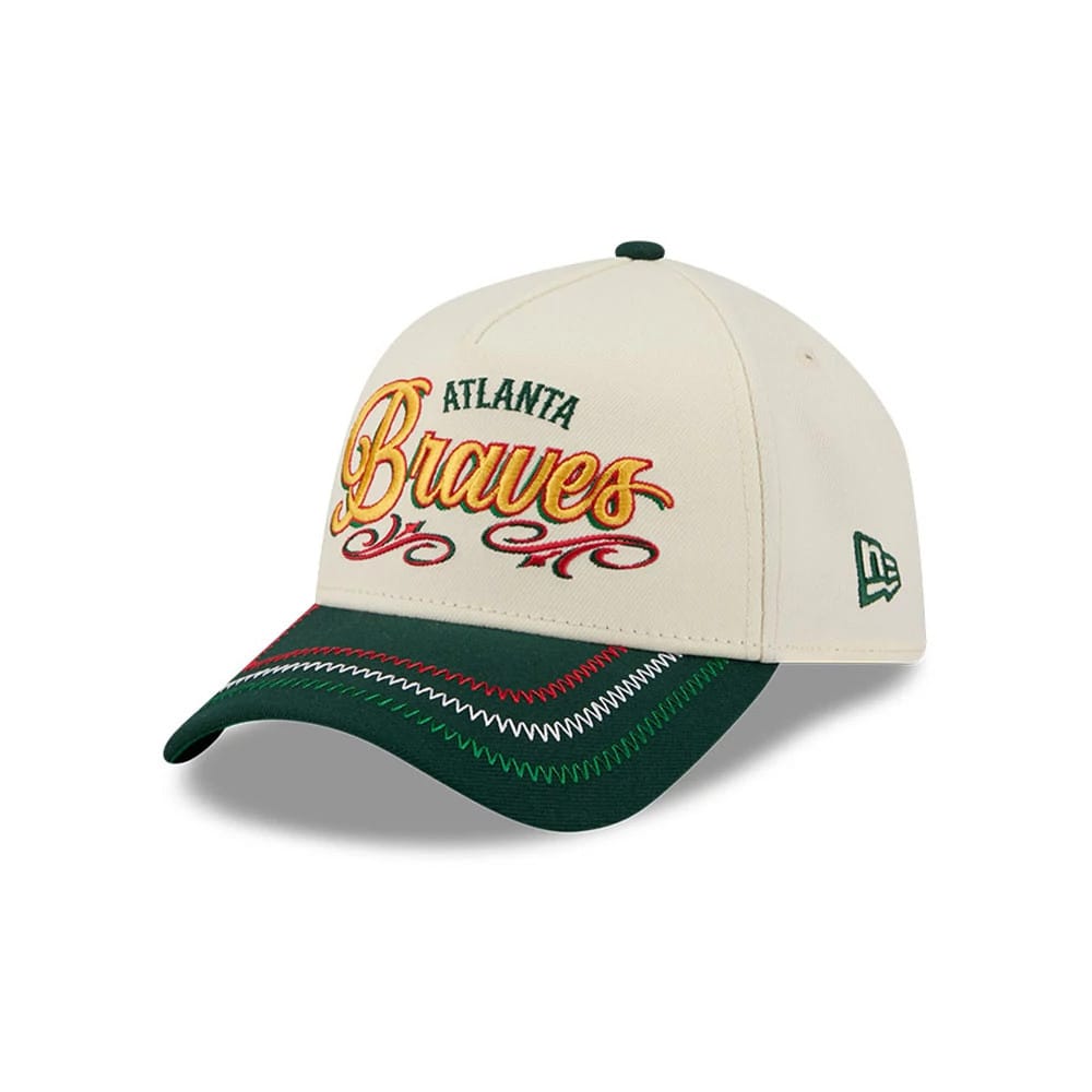 Atlanta Braves MLB Cinco De Mayo Cream 9FORTY A-Frame Adjustable Cap-kentox