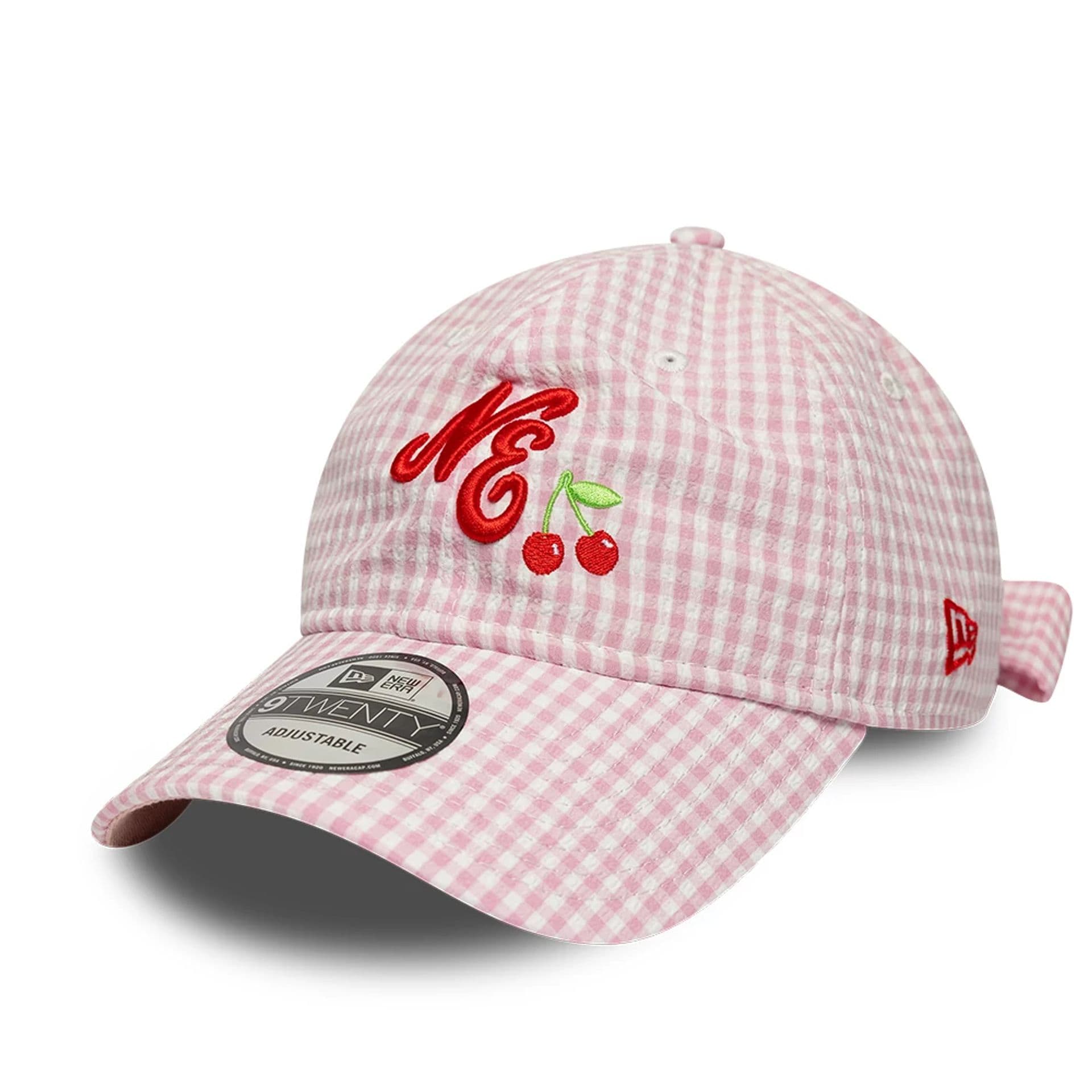 New Era Gingham Bowback Pastel Pink 9TWENTY Adjustable Cap-kentox