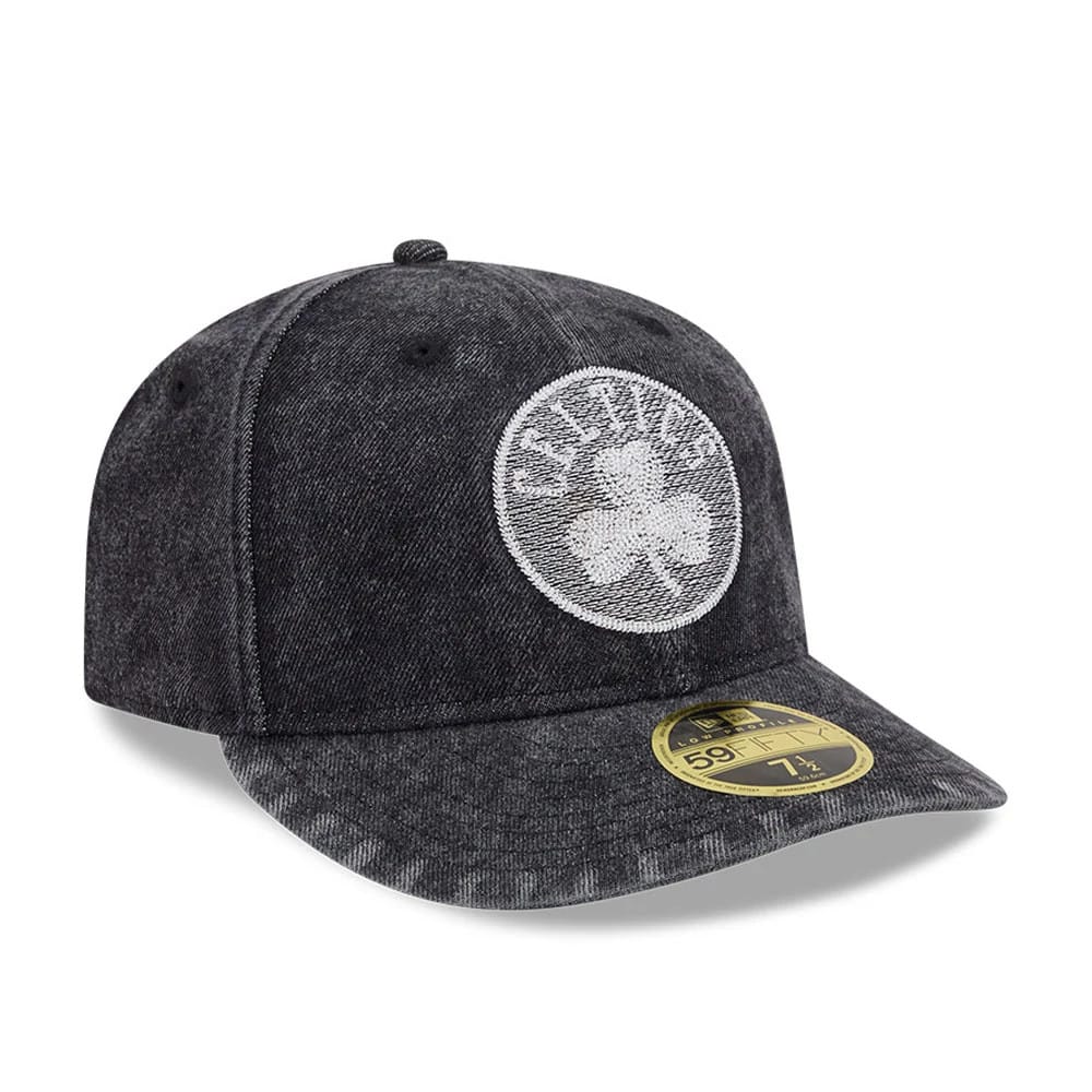 Boston Celtics NBA 59FIFTY Day Black Low Profile 59FIFTY Fitted Cap-kentox