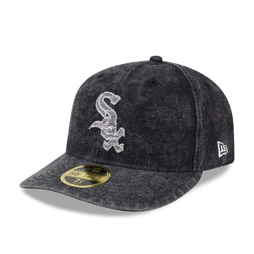 Chicago White Sox MLB 59FIFTY Day Black Low Profile 59FIFTY Fitted Cap-kentox