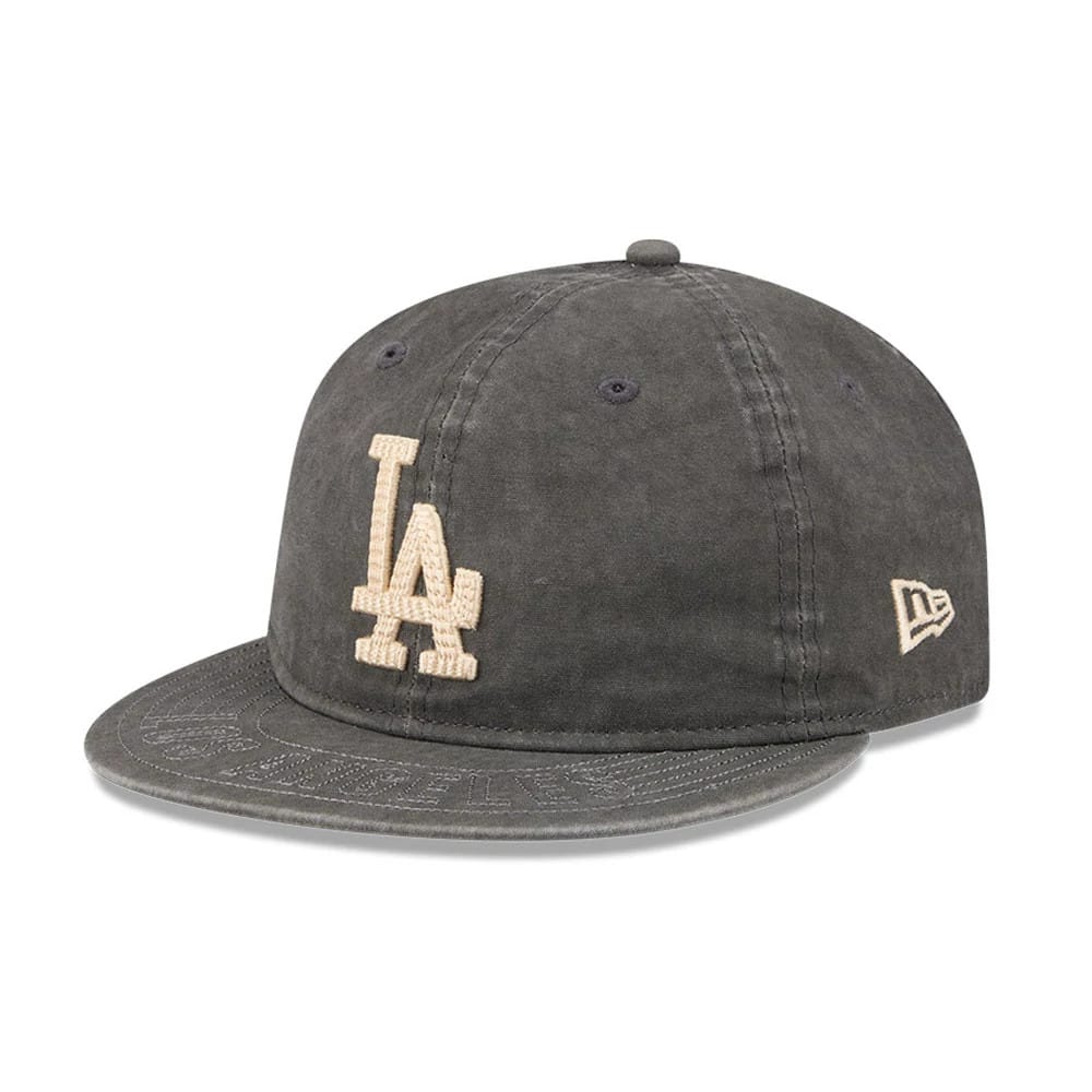 LA Dodgers MLB 59FIFTY Day Black Retro Crown 59FIFTY Fitted Cap-kentox