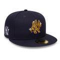 New York Yankees MLB Emblem Navy 59FIFTY Fitted Cap-kentox