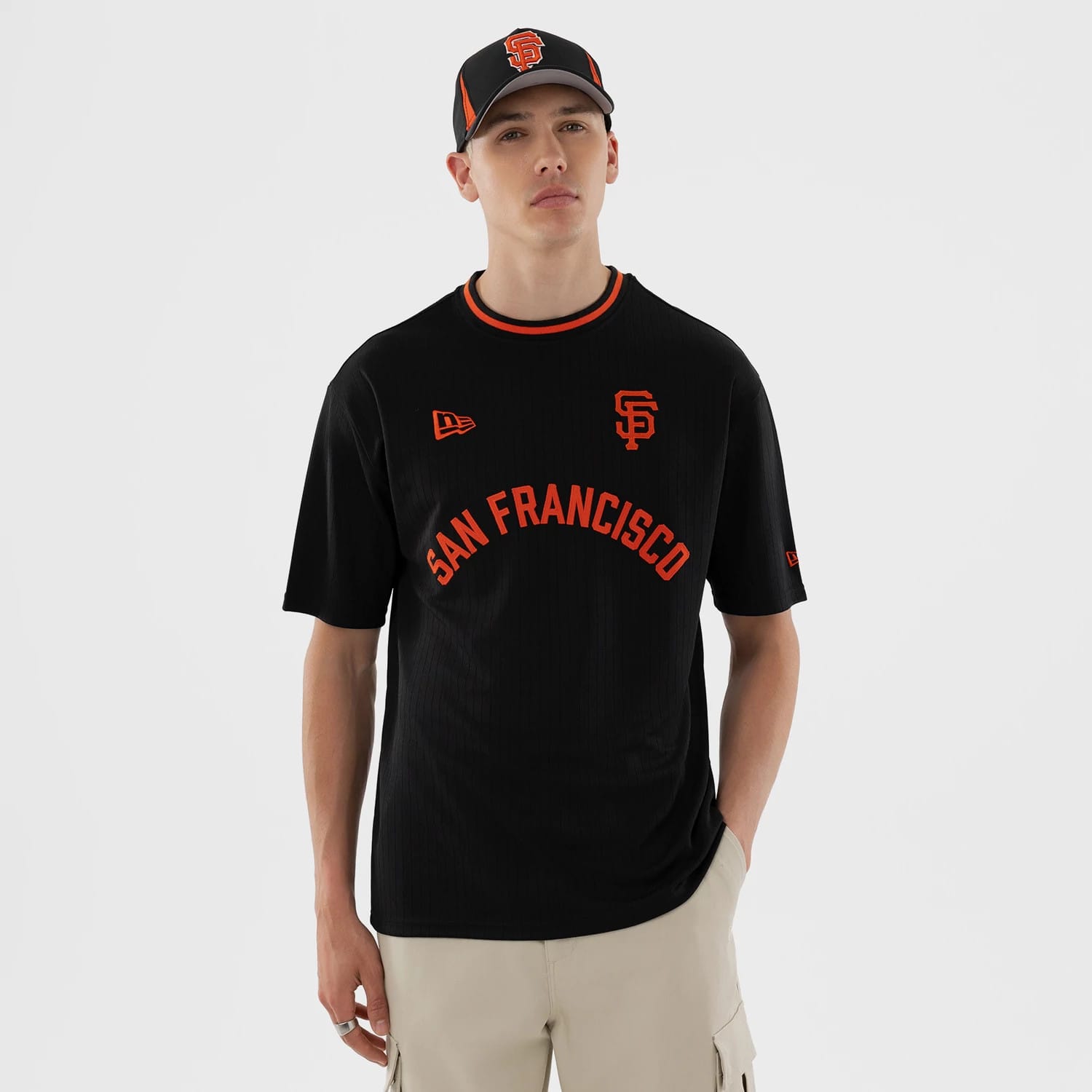 San Francisco Giants MLB Black Oversized T-Shirt-kentox
