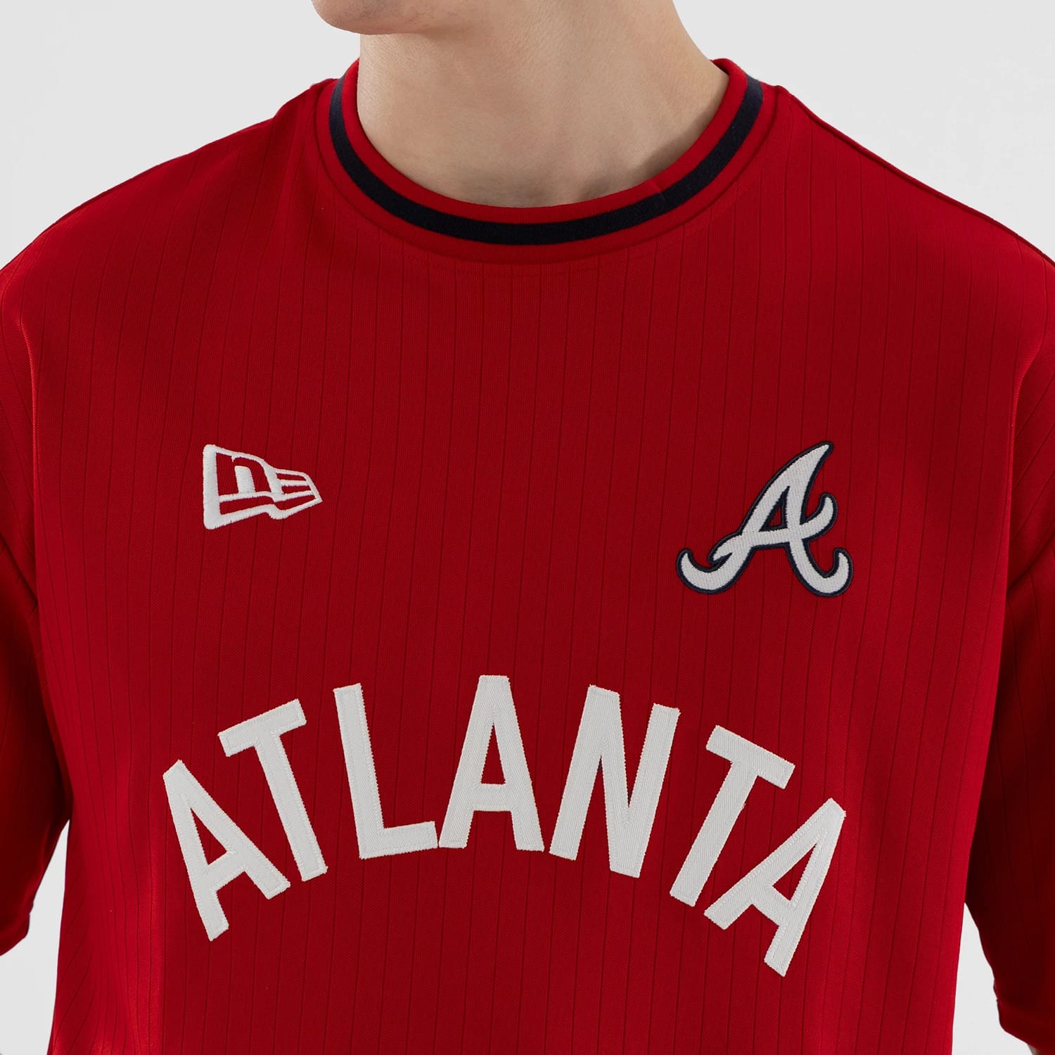 Atlanta Braves MLB Red Oversized T-Shirt-kentox
