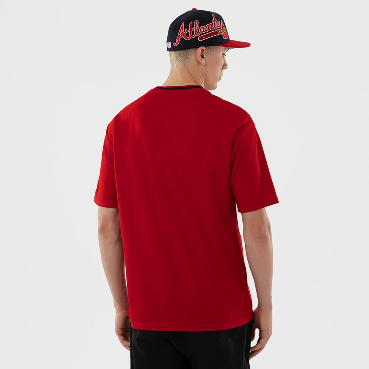 Atlanta Braves MLB Red Oversized T-Shirt-kentox