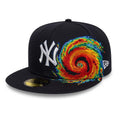 New York Yankees MLB Storm Pattern Navy 59FIFTY Fitted Cap-kentox