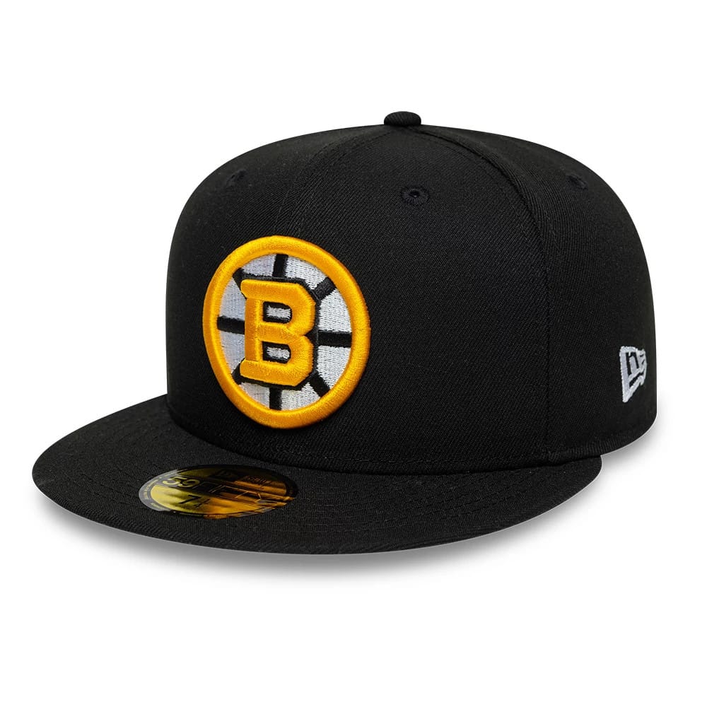 Boston Bruins NHL Basic Black 59FIFTY Fitted Cap-kentox