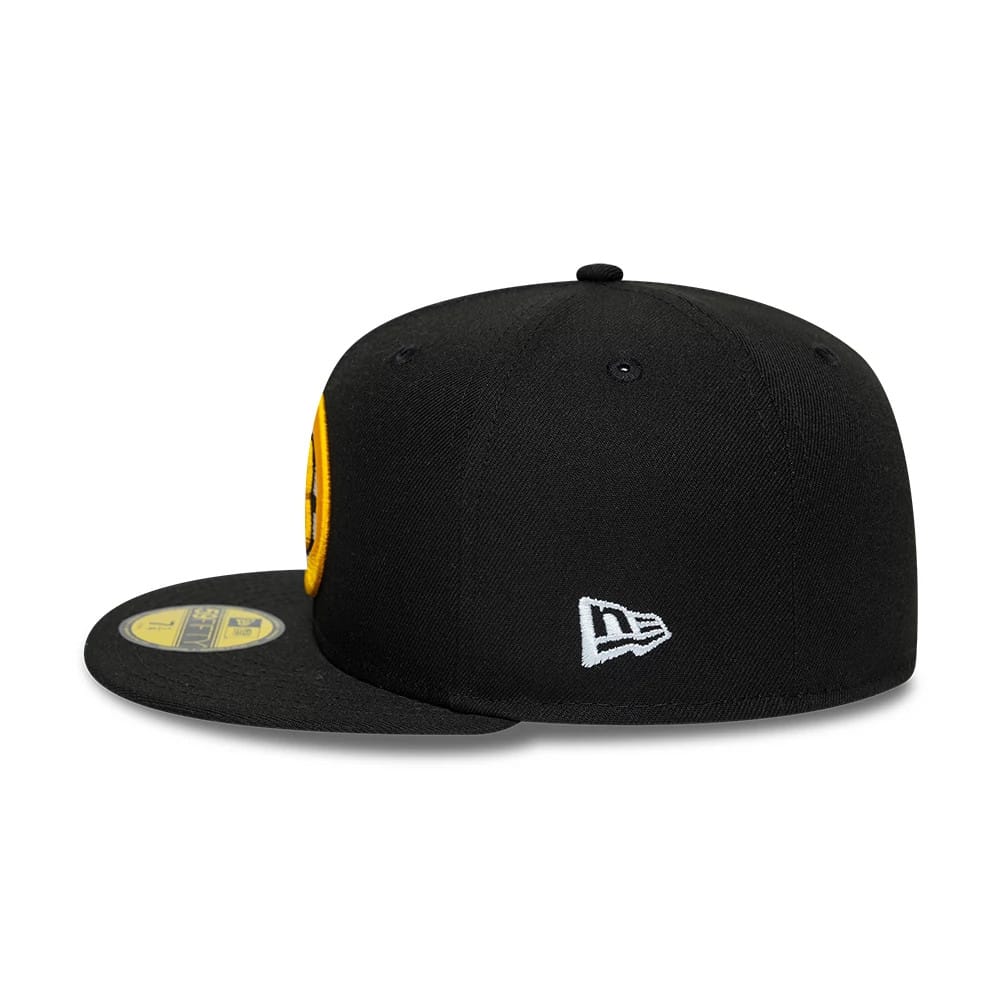 Boston Bruins NHL Basic Black 59FIFTY Fitted Cap-kentox