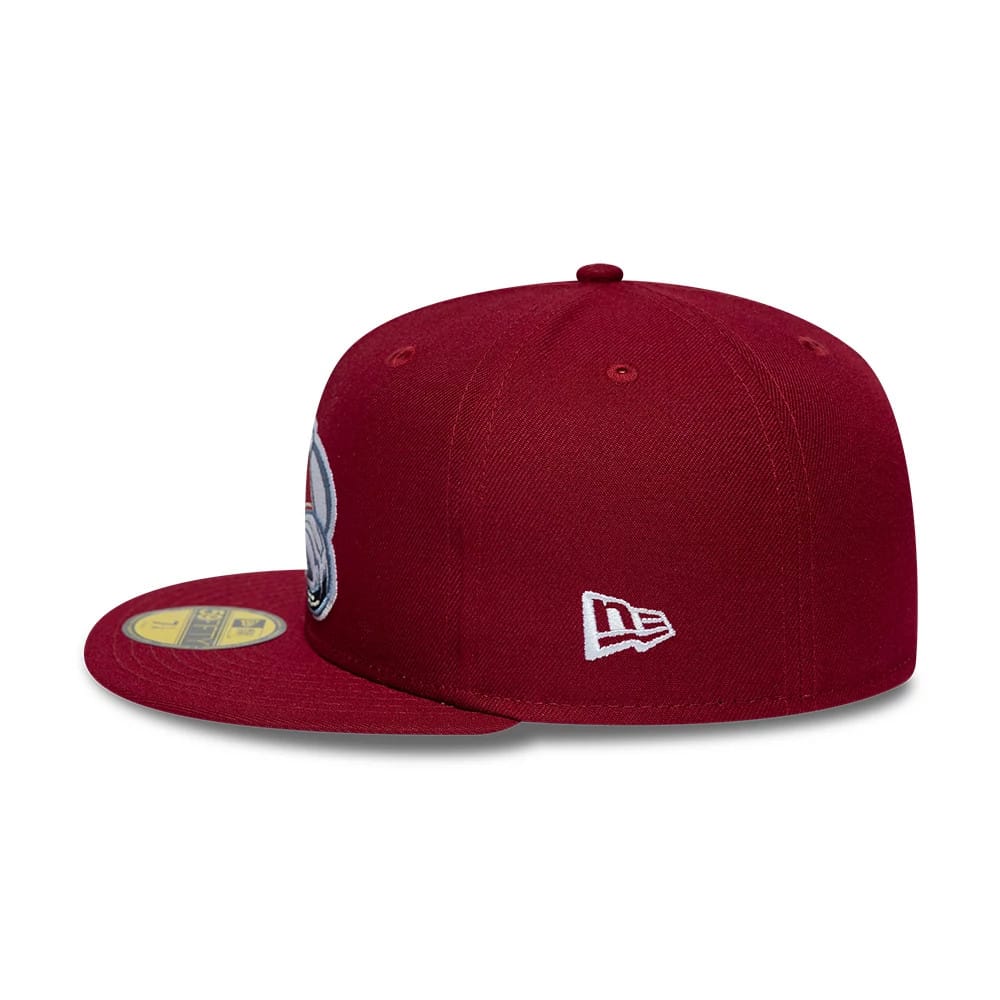 Colorado Avalanche NHL Basic Dark Red 59FIFTY Fitted Cap-kentox