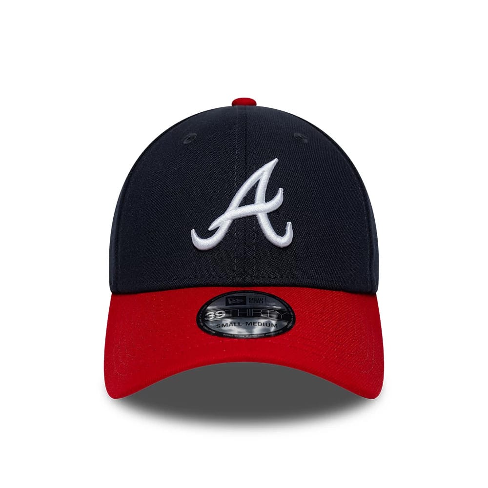Atlanta Braves MLB Classic Navy 39THIRTY Stretch Fit Cap-kentox
