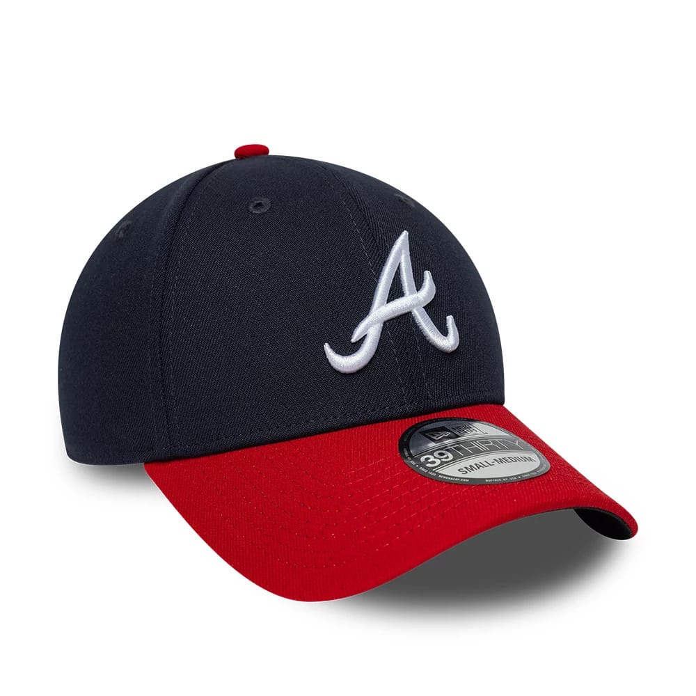 Atlanta Braves MLB Classic Navy 39THIRTY Stretch Fit Cap-kentox